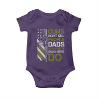 Funny Girl Dad Baby Onesie Guns Dont Kill People Dads with Pretty Daughters Do US Flag - Wonder Print Shop