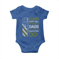 Funny Girl Dad Baby Onesie Guns Dont Kill People Dads with Pretty Daughters Do US Flag - Wonder Print Shop