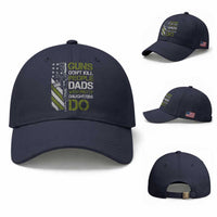 Funny Girl Dad Baseball Cap Guns Dont Kill People Dads with Pretty Daughters Do US Flag