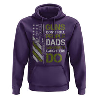 Funny Girl Dad Hoodie Guns Dont Kill People Dads with Pretty Daughters Do US Flag - Wonder Print Shop