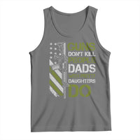 Funny Girl Dad Tank Top Guns Dont Kill People Dads with Pretty Daughters Do US Flag - Wonder Print Shop