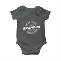 Funny Grandpa Baby Onesie Man Myth Bad Influence Funny Fathers Day - Wonder Print Shop