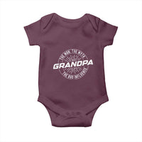 Funny Grandpa Baby Onesie Man Myth Bad Influence Funny Fathers Day - Wonder Print Shop