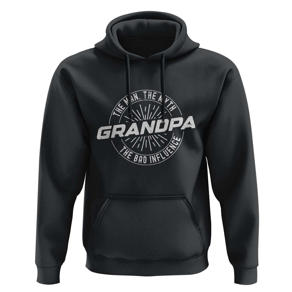 Funny Grandpa Hoodie Man Myth Bad Influence Funny Fathers Day - Wonder Print Shop