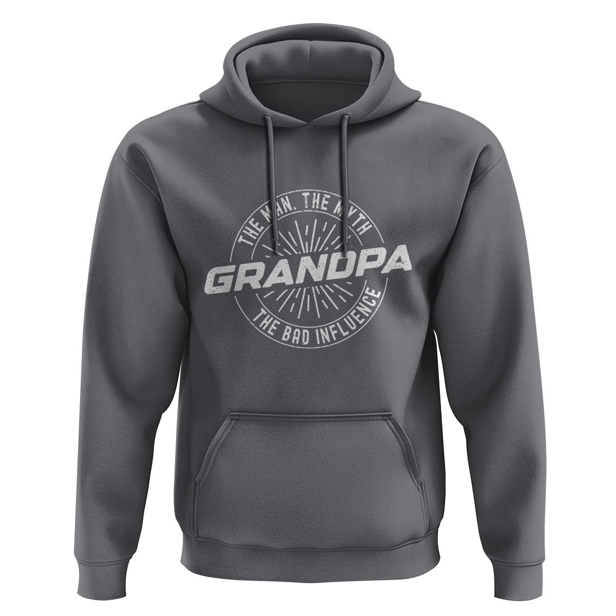 Funny Grandpa Hoodie Man Myth Bad Influence Funny Fathers Day - Wonder Print Shop