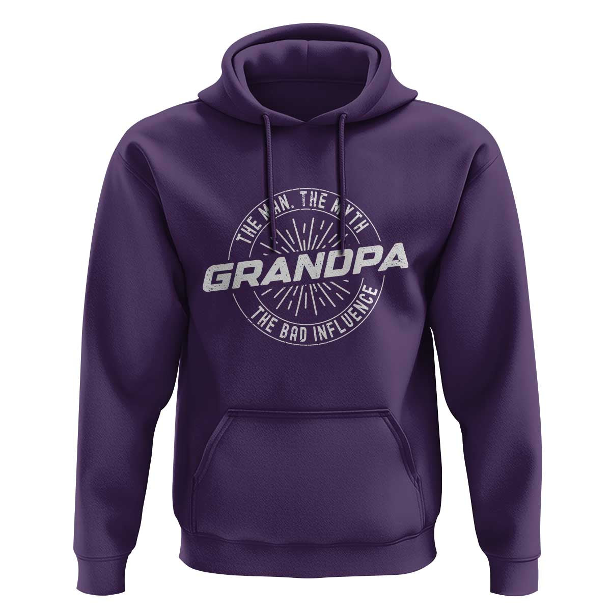 Funny Grandpa Hoodie Man Myth Bad Influence Funny Fathers Day - Wonder Print Shop