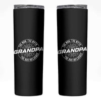 Funny Grandpa Skinny Tumbler Man Myth Bad Influence Funny Fathers Day - Wonder Print Shop