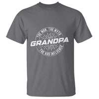 Funny Grandpa T Shirt Man Myth Bad Influence Funny Fathers Day - Wonder Print Shop