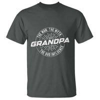 Funny Grandpa T Shirt Man Myth Bad Influence Funny Fathers Day - Wonder Print Shop
