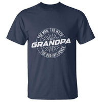 Funny Grandpa T Shirt Man Myth Bad Influence Funny Fathers Day - Wonder Print Shop
