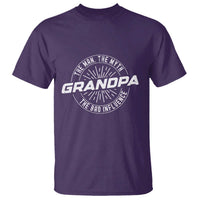 Funny Grandpa T Shirt Man Myth Bad Influence Funny Fathers Day - Wonder Print Shop