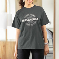 Funny Grandpa T Shirt For Women Man Myth Bad Influence Funny Fathers Day - Wonder Print Shop
