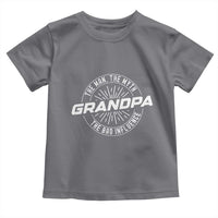 Funny Grandpa Toddler T Shirt Man Myth Bad Influence Funny Fathers Day - Wonder Print Shop
