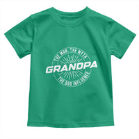 Funny Grandpa Toddler T Shirt Man Myth Bad Influence Funny Fathers Day - Wonder Print Shop