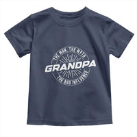 Funny Grandpa Toddler T Shirt Man Myth Bad Influence Funny Fathers Day - Wonder Print Shop