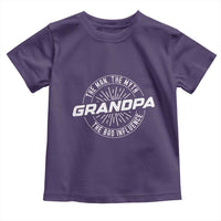 Funny Grandpa Toddler T Shirt Man Myth Bad Influence Funny Fathers Day - Wonder Print Shop
