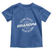 Funny Grandpa Toddler T Shirt Man Myth Bad Influence Funny Fathers Day - Wonder Print Shop
