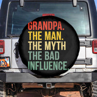 Funny Grandpa Spare Tire Cover Retro Man Myth Bad Influence Best Funny Fathers Day - Wonder Print Shop