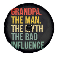 Funny Grandpa Spare Tire Cover Retro Man Myth Bad Influence Best Funny Fathers Day - Wonder Print Shop