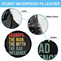 Funny Grandpa Spare Tire Cover Retro Man Myth Bad Influence Best Funny Fathers Day - Wonder Print Shop