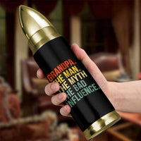 Funny Grandpa Bullet Tumbler Retro Man Myth Bad Influence Best Funny Fathers Day - Wonder Print Shop