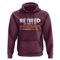 Funny Retirement Hoodie Retired Under New Management See Grandkids For Details - Wonder Print Shop