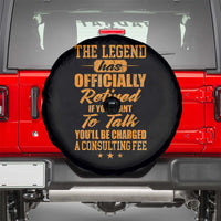 The Legend Has Retired Spare Tire Cover Funny Retirement Party Gag Gift