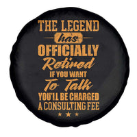 The Legend Has Retired Spare Tire Cover Funny Retirement Party Gag Gift