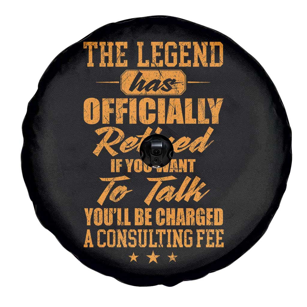 The Legend Has Retired Spare Tire Cover Funny Retirement Party Gag Gift