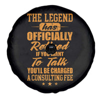 The Legend Has Retired Spare Tire Cover Funny Retirement Party Gag Gift