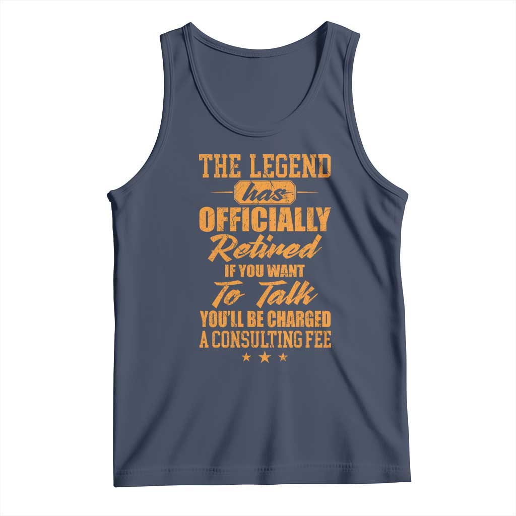 The Legend Has Retired Tank Top Funny Retirement Party Gag Gift