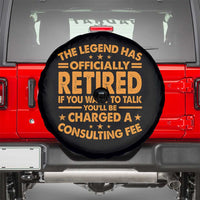 Funny Retirement Spare Tire Cover Funny The Legend Has Retired - Wonder Print Shop