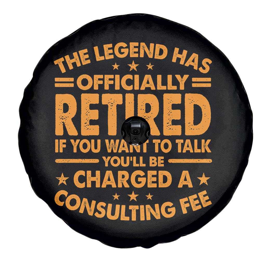 Funny Retirement Spare Tire Cover Funny The Legend Has Retired - Wonder Print Shop