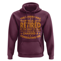 Funny Retirement Hoodie Funny The Legend Has Retired - Wonder Print Shop