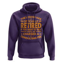Funny Retirement Hoodie Funny The Legend Has Retired - Wonder Print Shop