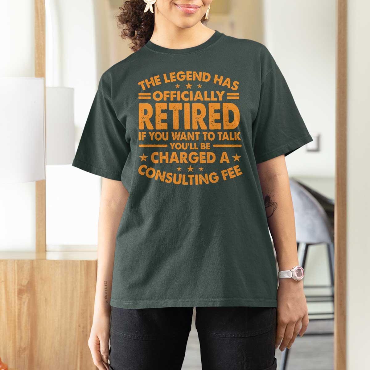 Funny Retirement T Shirt For Women Funny The Legend Has Retired - Wonder Print Shop