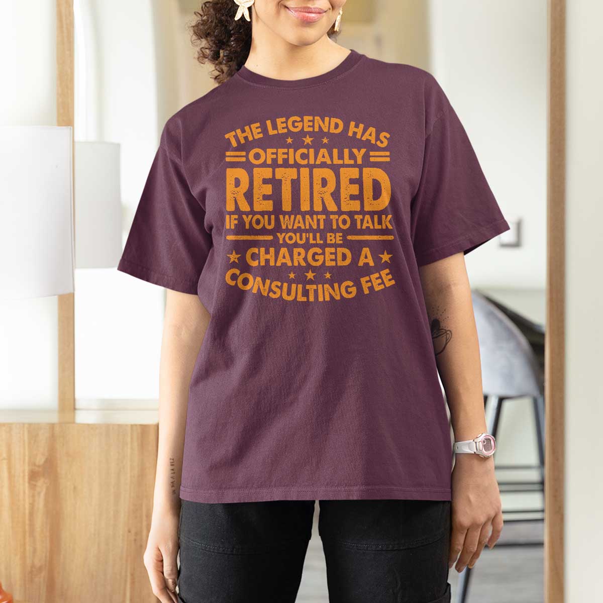 Funny Retirement T Shirt For Women Funny The Legend Has Retired - Wonder Print Shop