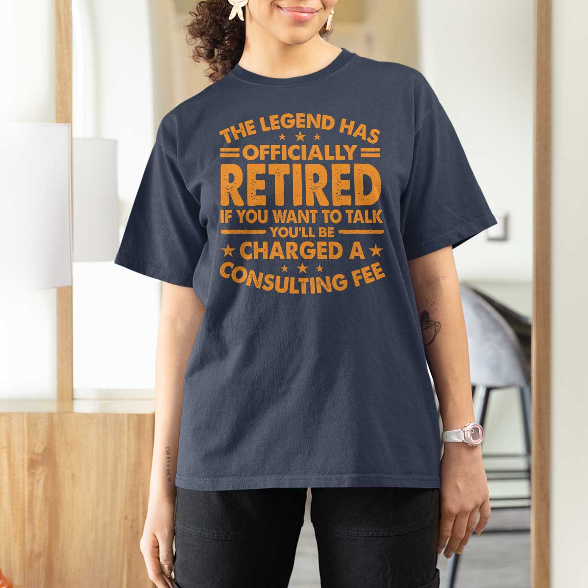 Funny Retirement T Shirt For Women Funny The Legend Has Retired - Wonder Print Shop