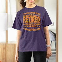 Funny Retirement T Shirt For Women Funny The Legend Has Retired - Wonder Print Shop