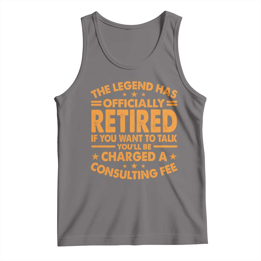 Funny Retirement Tank Top Funny The Legend Has Retired - Wonder Print Shop