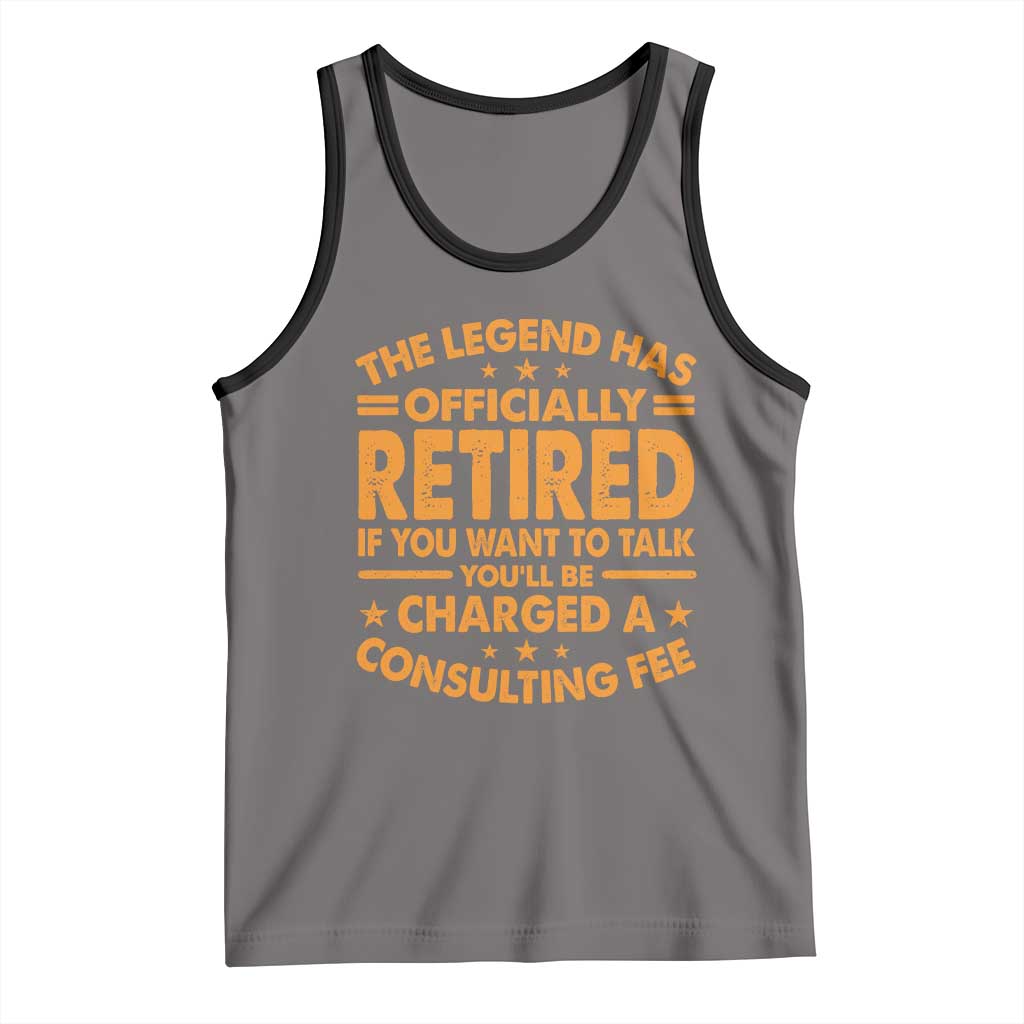 Funny Retirement Tank Top Funny The Legend Has Retired - Wonder Print Shop