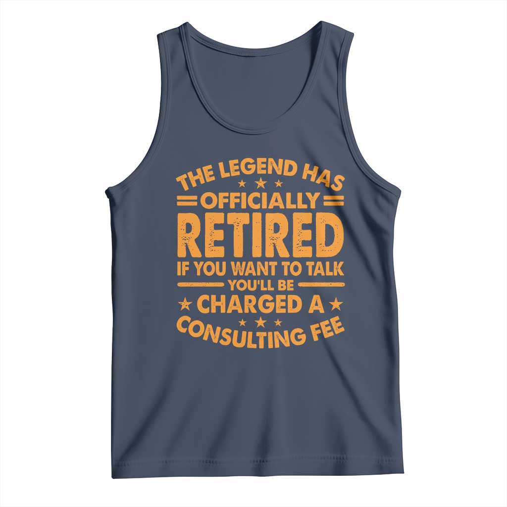 Funny Retirement Tank Top Funny The Legend Has Retired - Wonder Print Shop