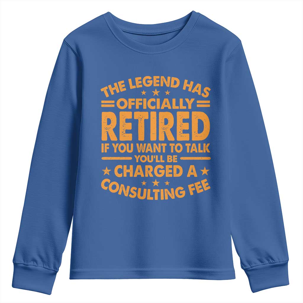 Funny Retirement Youth Sweatshirt Funny The Legend Has Retired - Wonder Print Shop