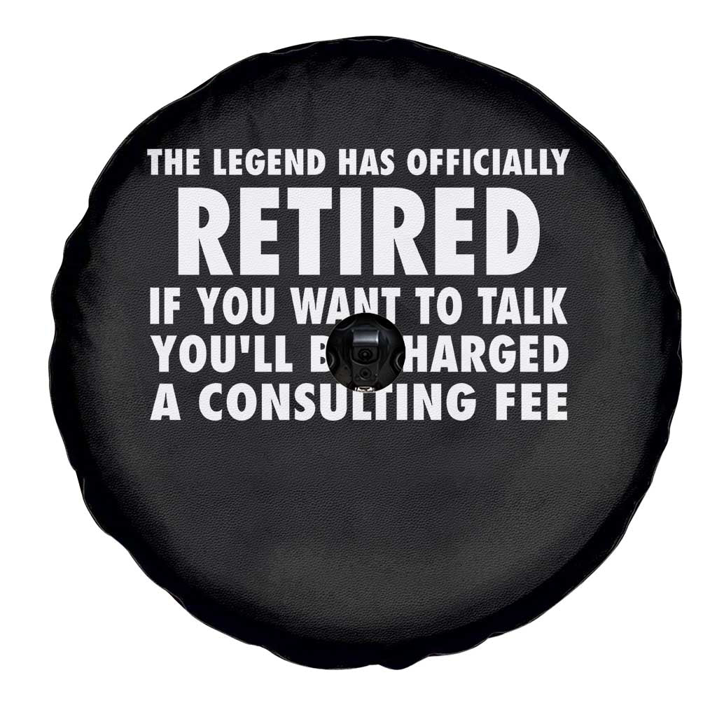 Funny Retirement Spare Tire Cover Funny The Legend Has Retired Grandpa Dad Humor - Wonder Print Shop