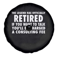 Funny Retirement Spare Tire Cover Funny The Legend Has Retired Grandpa Dad Humor - Wonder Print Shop