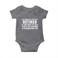 Funny Retirement Baby Onesie Funny The Legend Has Retired Grandpa Dad Humor - Wonder Print Shop