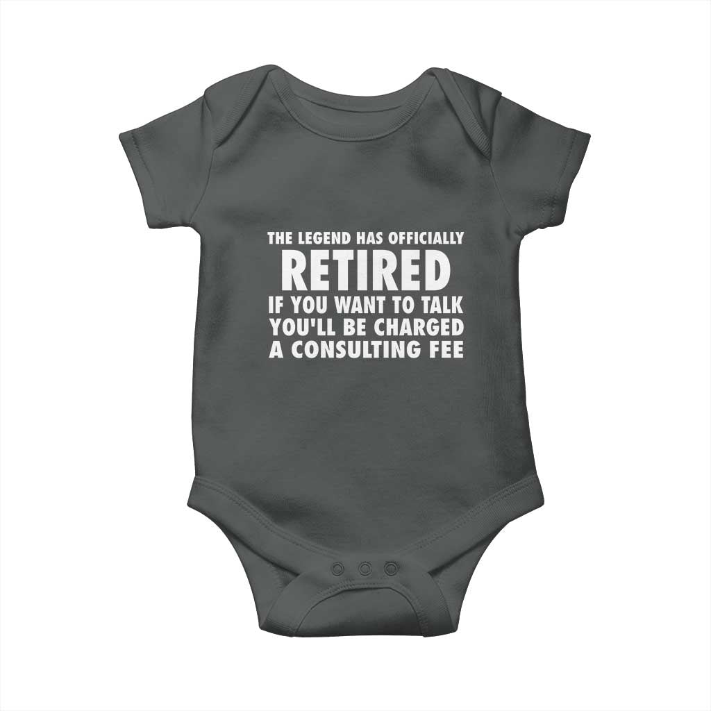Funny Retirement Baby Onesie Funny The Legend Has Retired Grandpa Dad Humor - Wonder Print Shop