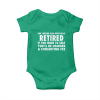 Funny Retirement Baby Onesie Funny The Legend Has Retired Grandpa Dad Humor - Wonder Print Shop