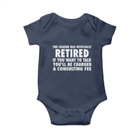 Funny Retirement Baby Onesie Funny The Legend Has Retired Grandpa Dad Humor - Wonder Print Shop