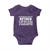 Funny Retirement Baby Onesie Funny The Legend Has Retired Grandpa Dad Humor - Wonder Print Shop